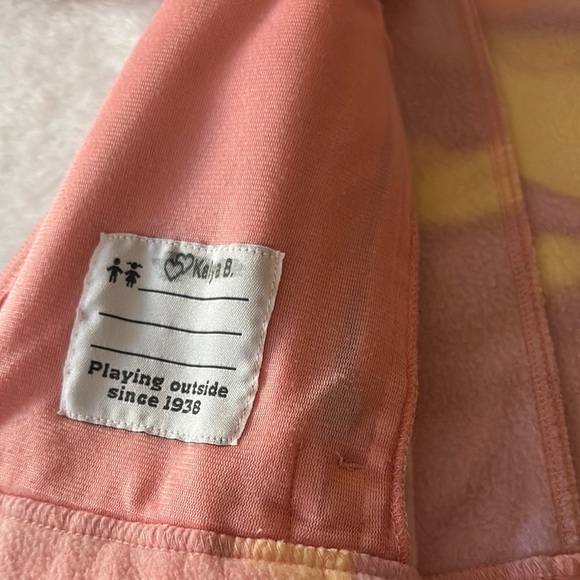 Gently Loved Girls Columbia Vibrant Pink and Yellow Fleece Jacket - Picture 5 of 9